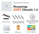 ZONT Climatic 1.2 Погодозависимый автоматический GSM / Wi-Fi регулятор (1 ГВС + 2 прямых/смесительных) с доставкой в Новый Уренгой